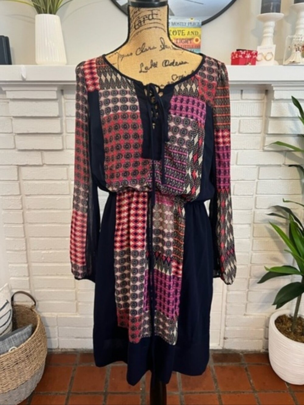 EUC “Maeve by Anthropology” long sleeve dress size M